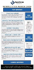 Banner advertising in OpenCores Newsletter